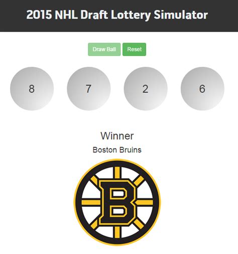 nhl lottery simulator